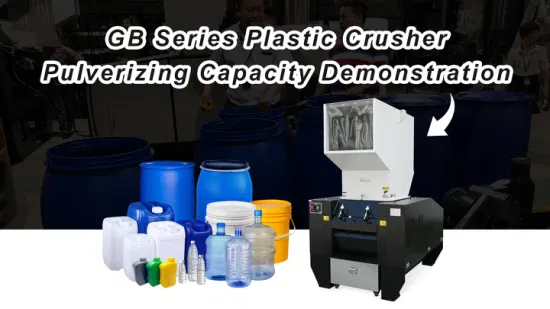 Máquina trituradora de residuos de plástico CE, trituradora de chatarra, máquina trituradora de botellas de plástico